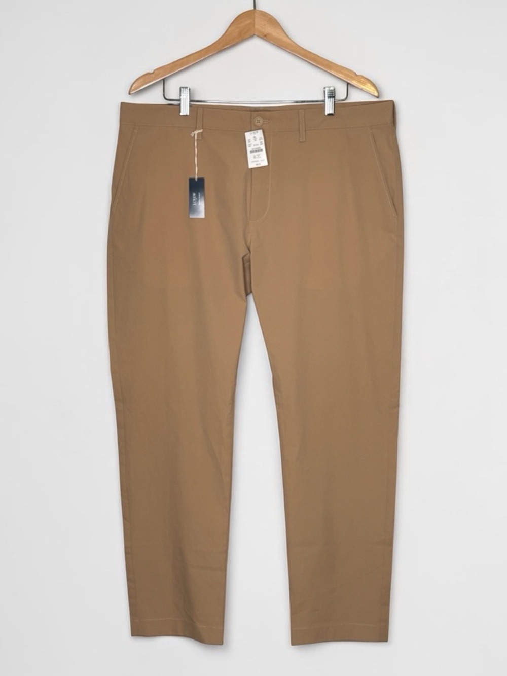 NWT J Crew Factory Flex Slim-Fit Tech Chino Pants 38x32 Dark Khaki MSRP $90